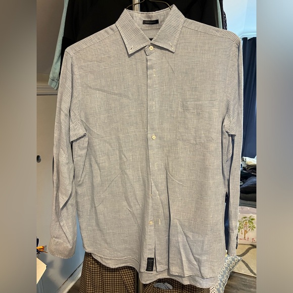 Calder Carmel Other - calder carmel linen button down stripe shirt 100% linen